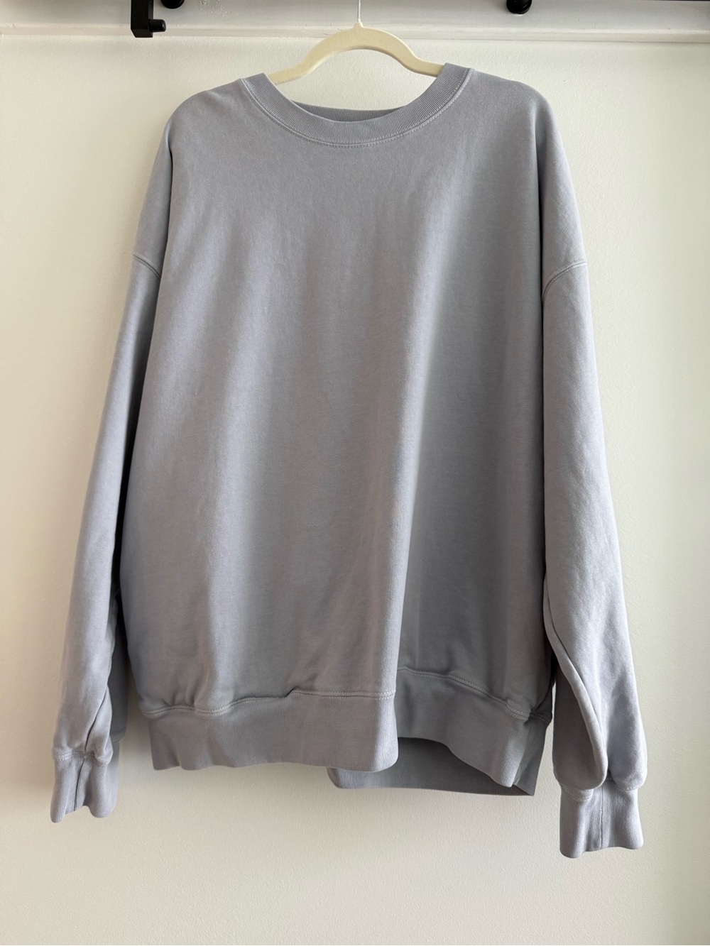 Brandy Melville Oversized Crewneck Sweatshirt - Light Gray